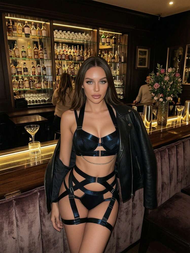 3-Piece Lingerie Set Women ,Body Suit Fetish Clubwear, Halloween Costumes ,Corset De Mujer Pefect Nightclub, Festival, Party — SayFrey — view 8