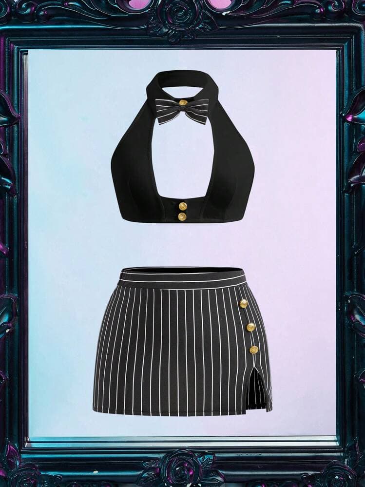 Fantasy Costume Women's Professional Secretary Stewardess Cosplay 4-Piece Set — SayFrey — view 4